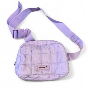 Reebok Pastel Purple Quilted Crossbody Bag